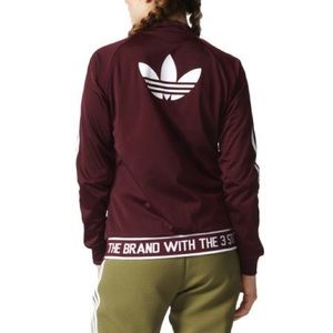 Maroon Adidas Track Jacket